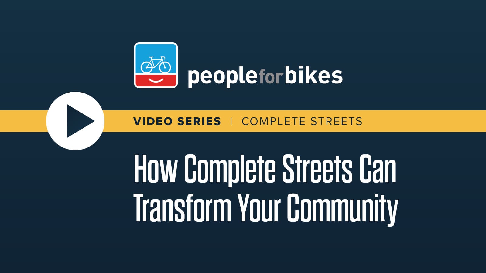 Informational Video about How to Improve Bicycling in Your Community